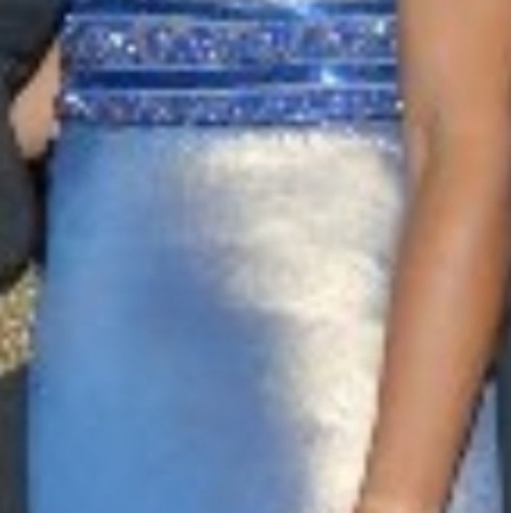 Womens full length iridescent gown - Picture 2 of 3